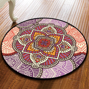 Gorgeous Vintage Printed Patterned Round Modern Rug for Living Room Bedroom Kitchen Hall 15
