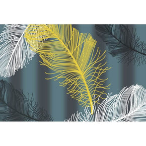 Modern Feather Patterned Simple Rugs for Bedroom Living room