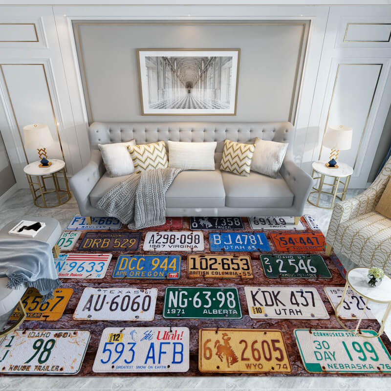 Modern Patterned Simple Rugs for Bedroom Living room