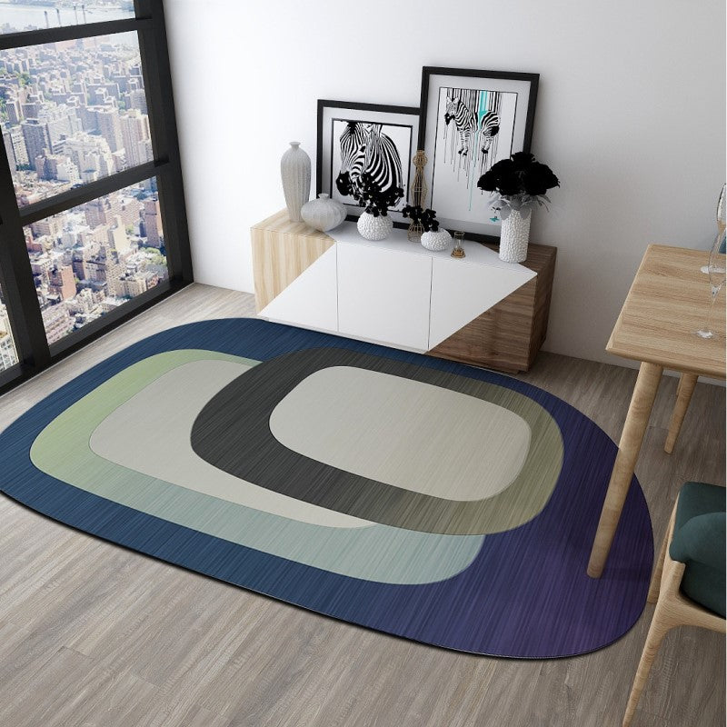Simple Modern Irregular Rugs for Bedroom Living room