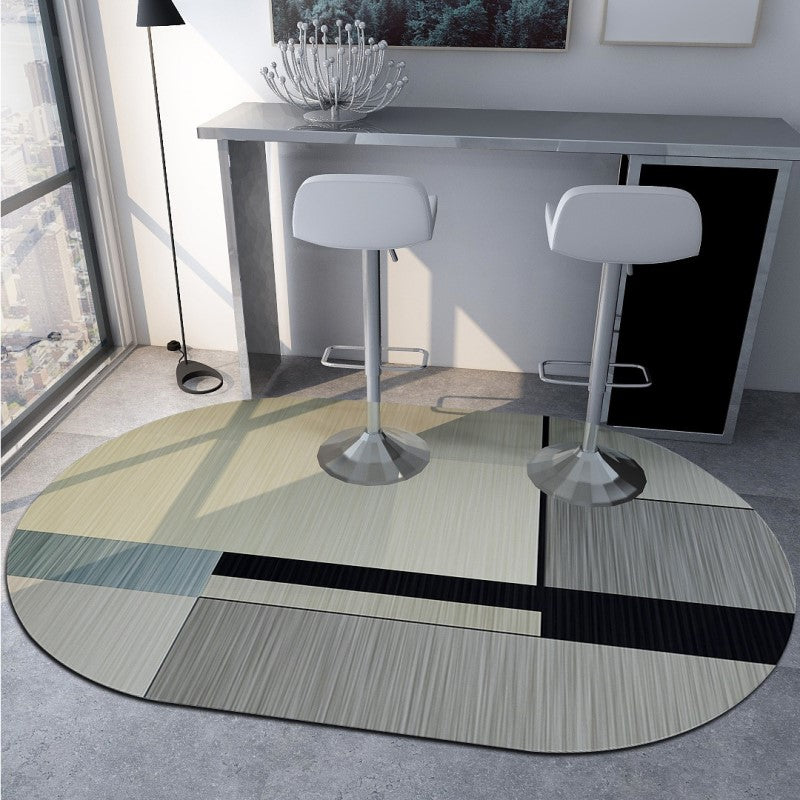 Geometric Beige Modern Irregular Rugs for Bedroom Living room