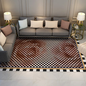 Mosaic Abstract Rose Flowers Pattern Modern Carpets for the Living Room Hall