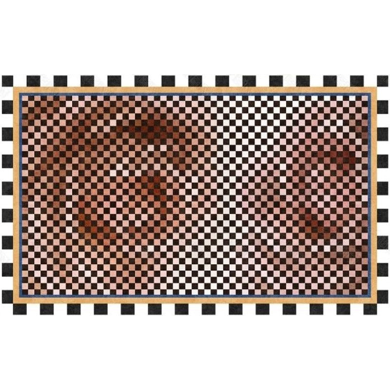 Mosaic Abstract Rose Flowers Pattern Modern Carpets for the Living Room Hall