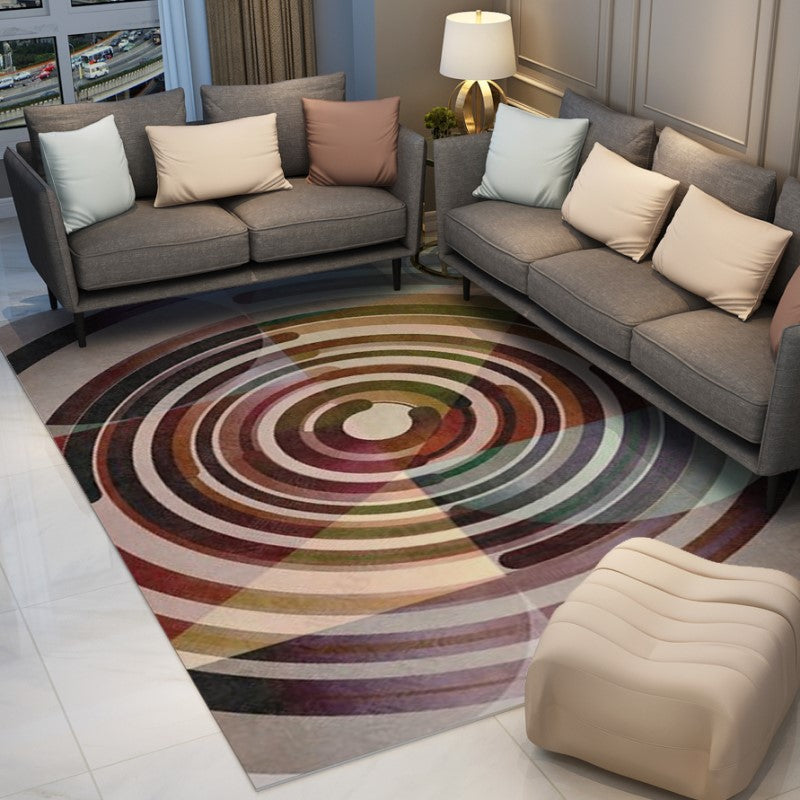 Colorful Circle Abstract Modern Carpets for the Living Room Hall