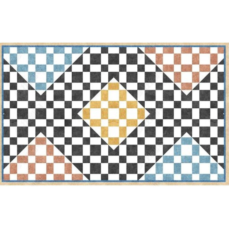 Multicolor Grid Combine Abstract Modern Rugs for Living Room Dining Room Bedroom