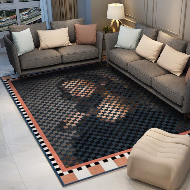 Mosaics Mona Lisa Pattern Abstract Modern Rugs for Living Room Dining Room Bedroom