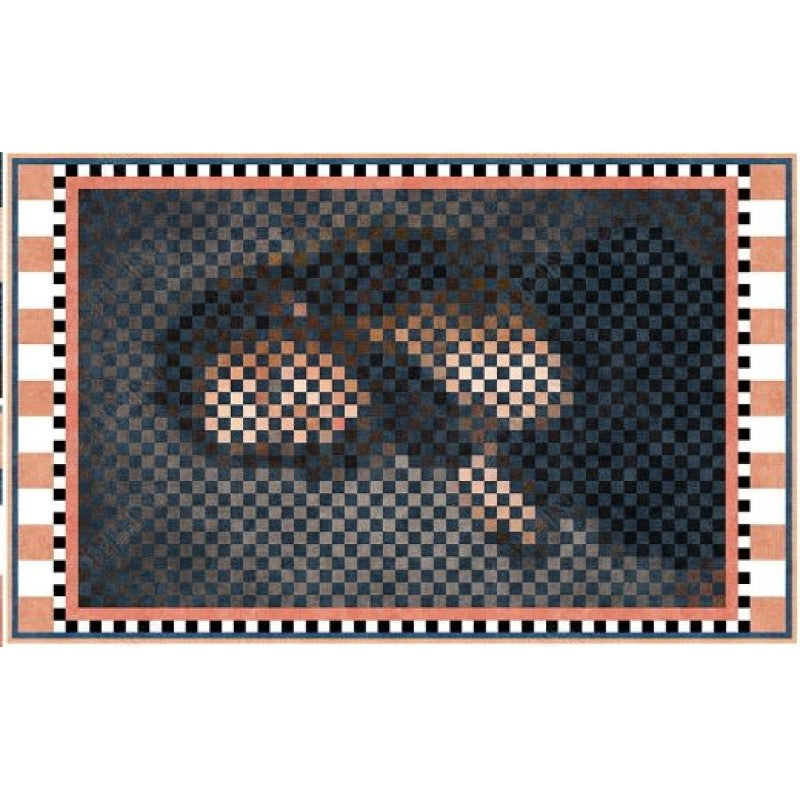 Mosaics Mona Lisa Pattern Abstract Modern Rugs for Living Room Dining Room Bedroom