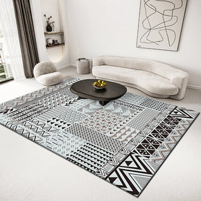 Blue Moroccan Patterns Carpets Printed Rugs for Bedroom Living Room