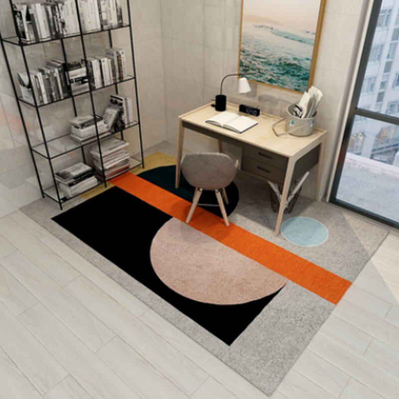 03 Multi-colours Geometric Printed Simplicity Carpet for Bedroom Living Room