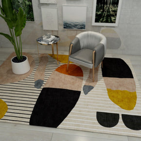 06 Multi-colours Geometric Printed Simplicity Carpet for Bedroom Living Room