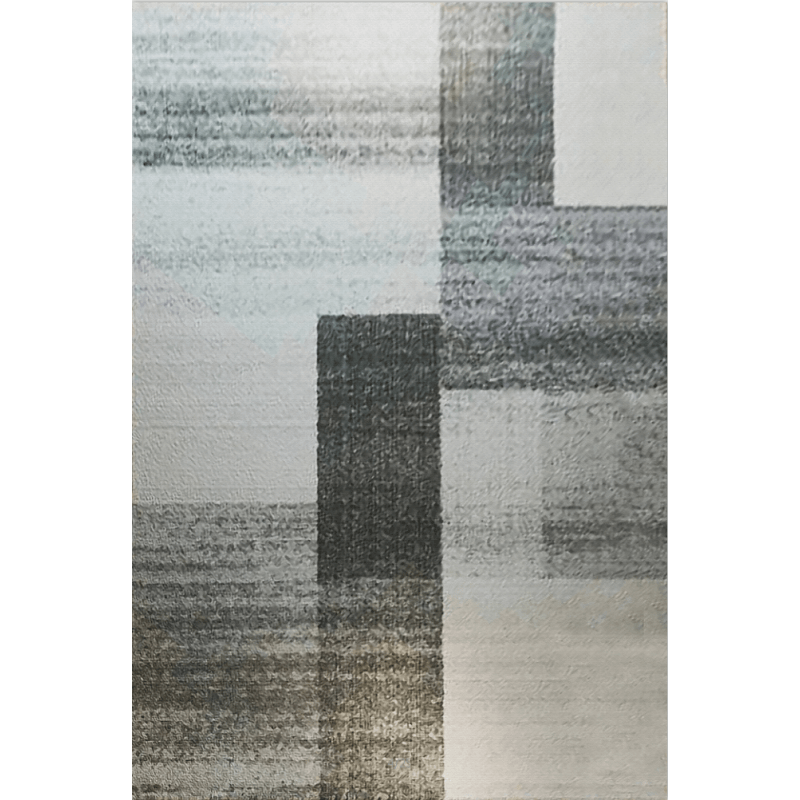 Gray Gradient Geometric Rugs for Living Room Dining Room Bedroom Hall