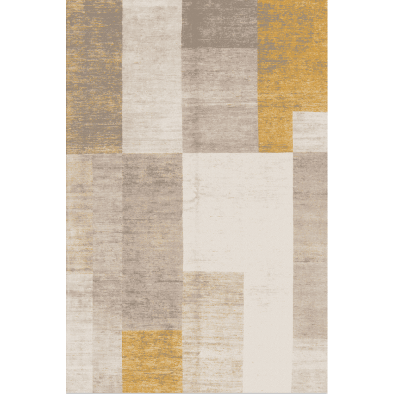 Simple Light-colored Geometric Rugs for Living Room Dining Room Bedroom Hall