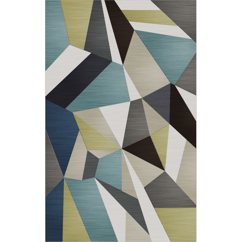 Multi-color Irregular Geometric Rugs for Living Room Dining Room Bedroom Hall