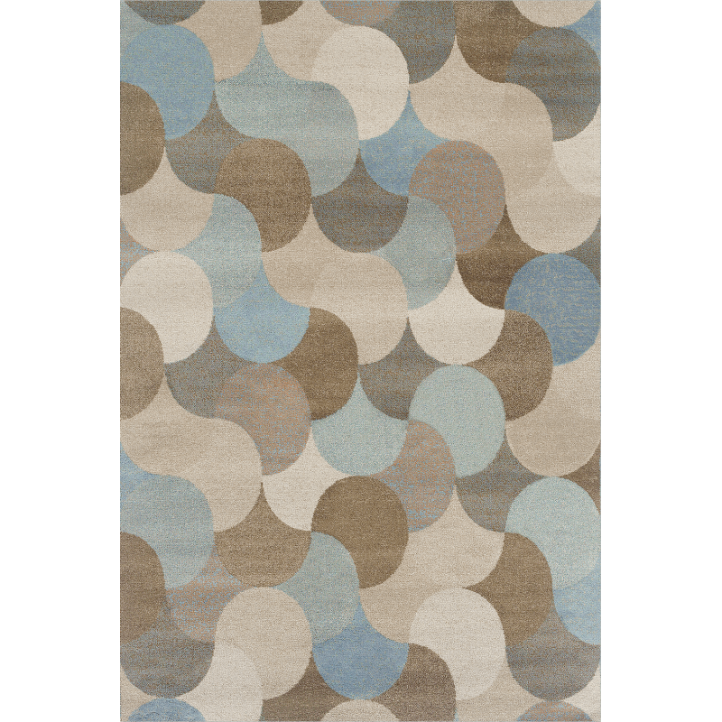 Multicolor Irregular Circular Pattern Geometric Rugs for Living Room Dining Room Bedroom Hall
