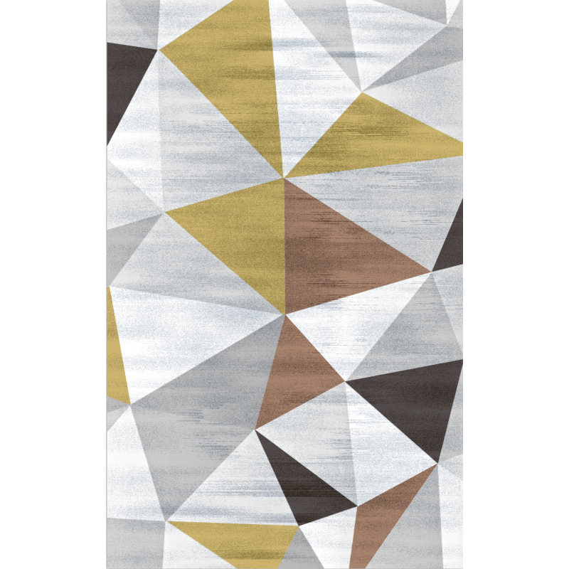 Multicolor Triangle Stitching Geometry Rugs for Living Room Dining Room Bedroom Hall