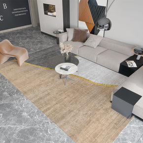 Three-color Patterned Contemporary Area Rugs Floormat for Living Room Bedroom Office Hall