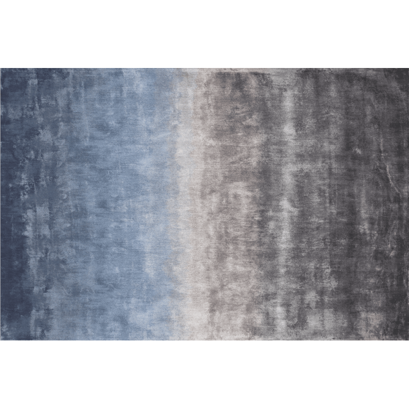 Gradient Gray Blue Carpet Patterned Contemporary Area Rugs Floormat for Living Room Bedroom Office Hall