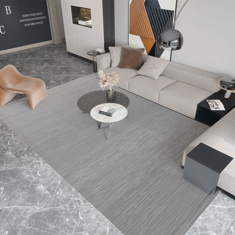 Grey Area Rugs Floormat for Living Room Bedroom Office Hall