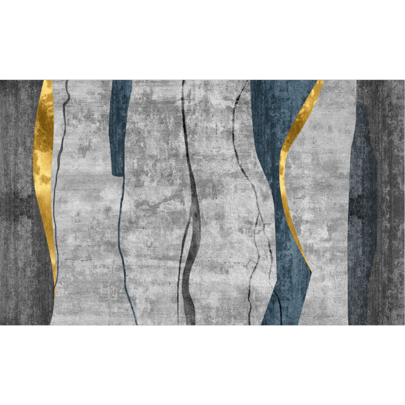 Modern Striped Grey Carpets Floormat for Living Room Bedroom Office Hall
