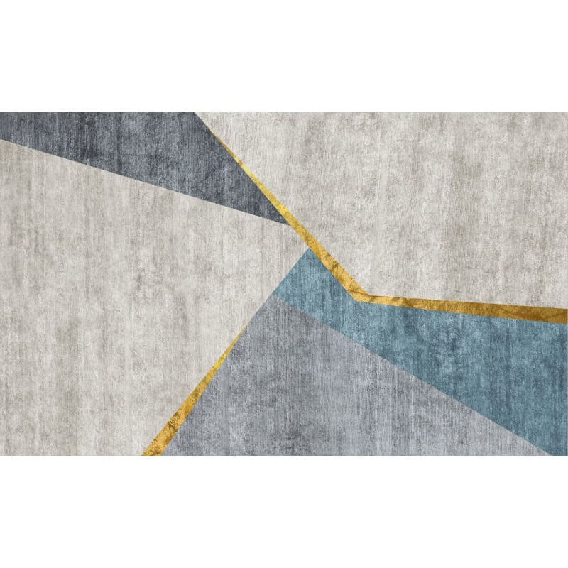 Geometric Gray Area Rugs for Living Room Bedroom Hall