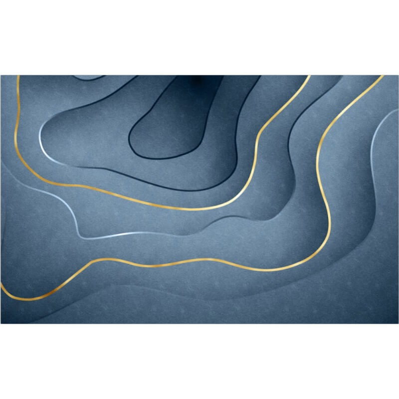 Blue Abstract Carpet Area Rugs for Living Room Bedroom Hall