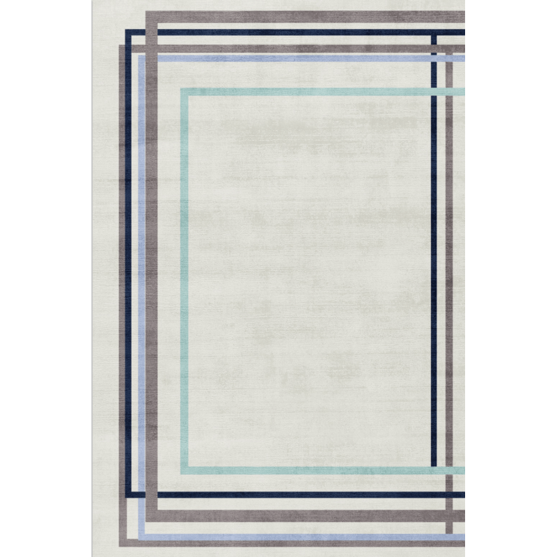 Beige Simple Striped Area Rugs Floor Mat for Living Room Bedroom Office Hall