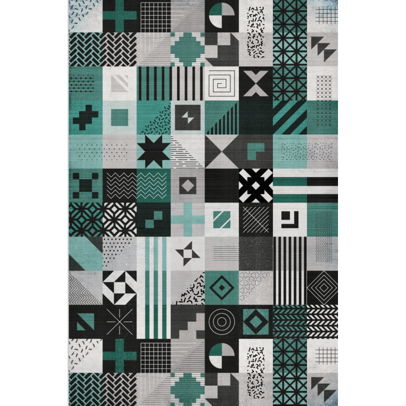 Light Luxury Multi-pattern Geometric Area Rugs Floor Mat for Living Room Bedroom Office Hall