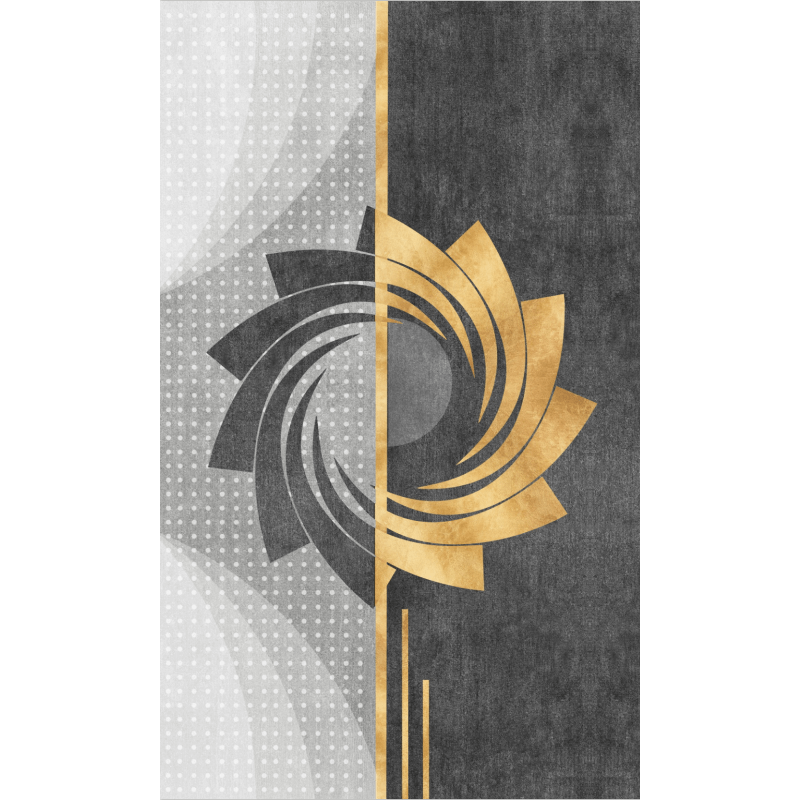 Spiral Pattern Geometry Area Rugs Floor Mat for Living Room Bedroom Office Hall
