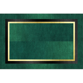 Rectangular Dark Green Modern Rugs for Living Room Bedroom Hall