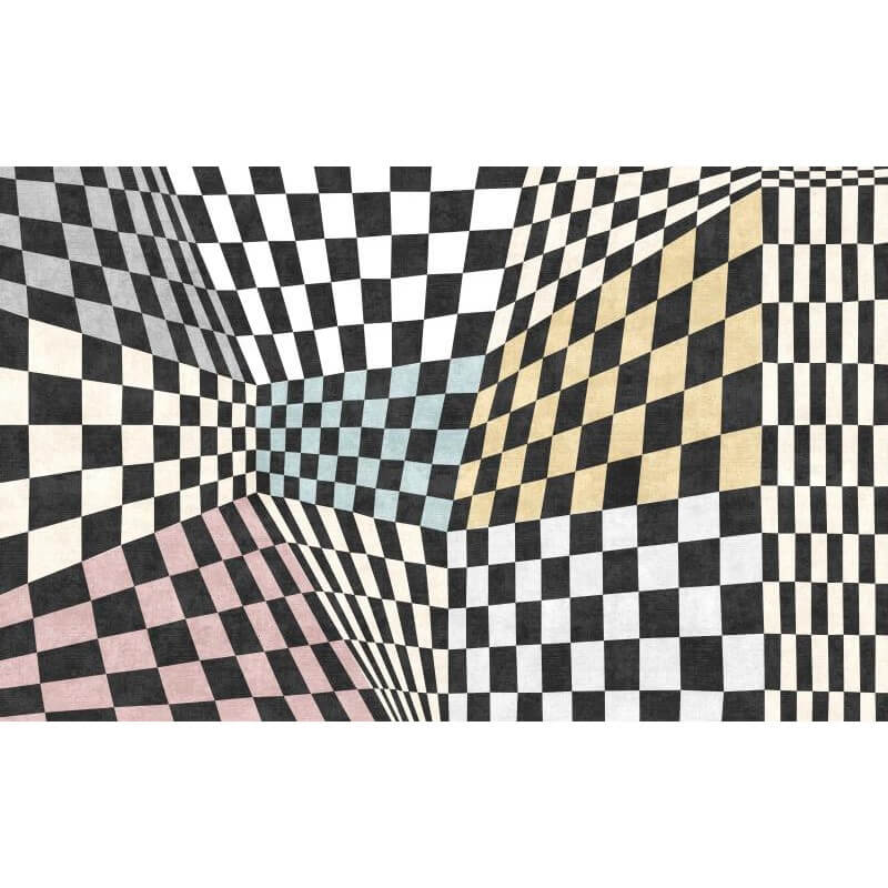 Checkerboard Abstract Carpets Area Rugs for Living Room Bedroom Hall