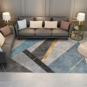 Colorful Splicing Irregular Pattern Geometric Rugs for Living Room Dining Room Bedroom Hall