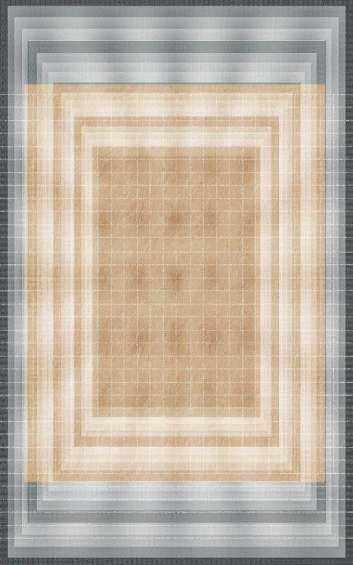 3D Brown Geometric Rugs for Living Room Dining Room Bedroom Hall
