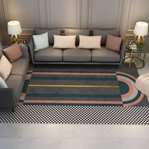 Stitching Ellipse Geometric Rugs for Living Room Dining Room Bedroom Hall