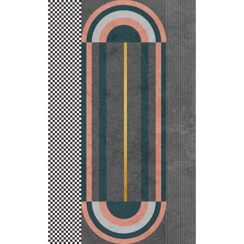 Stitching Ellipse Geometric Rugs for Living Room Dining Room Bedroom Hall