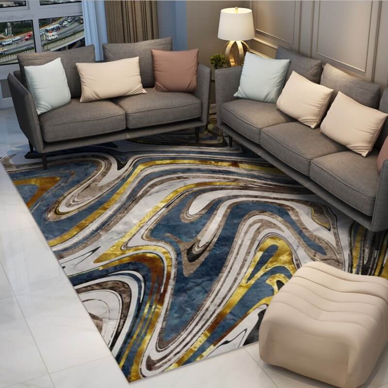 3D Abstract Striped Rugs for Living Room Dining Room Bedroom Hall
