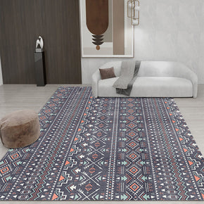 Dark Grey Moroccan Rugs for Living Room Dining Room Bedroom Hall