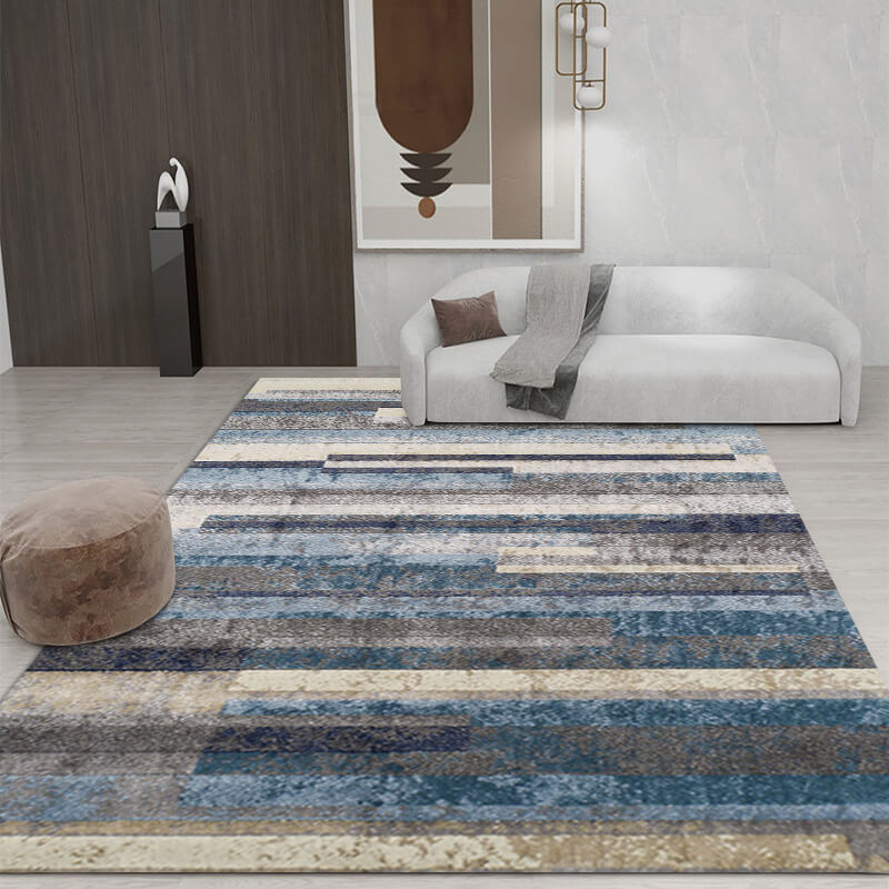 Multicolor Old Style Striped Rugs for Living Room Dining Room Bedroom Hall