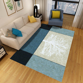 Tree Pattern Geometric Rugs for Living Room Dining Room Bedroom Hall