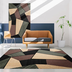 Irregular Splicing Geometric Rugs for Living Room Dining Room Bedroom