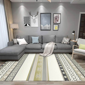Moroccan Geometric Area Rugs Floor Mat Polyester for Bedroom Hall Office Living Room 01
