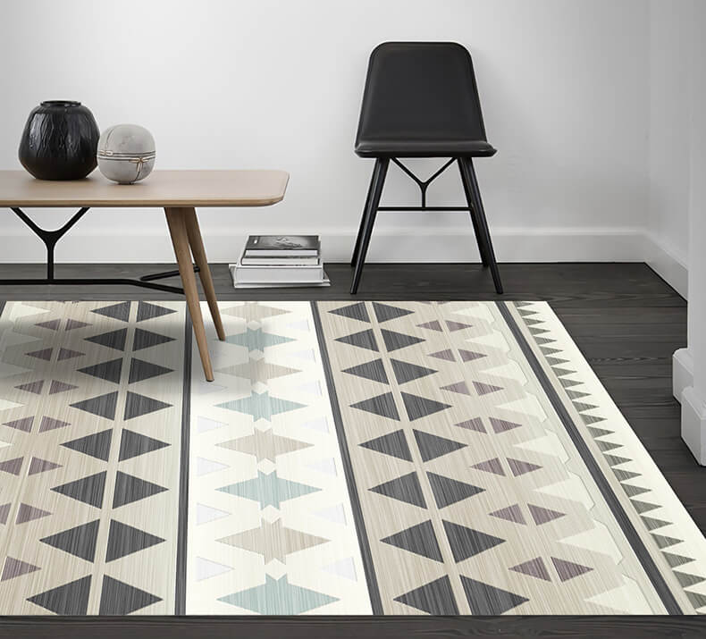 Moroccan Geometric Area Rugs Floor Mat Polyester for Bedroom Hall Office Living Room 02