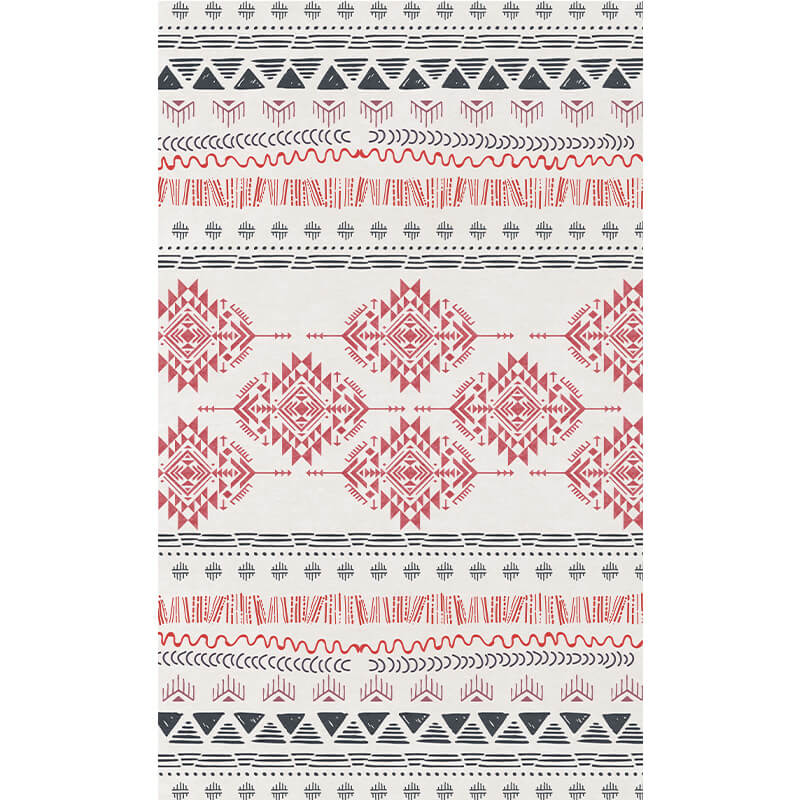 Moroccan Geometric Area Rugs Floor Mat Polyester for Bedroom Hall Office Living Room 05