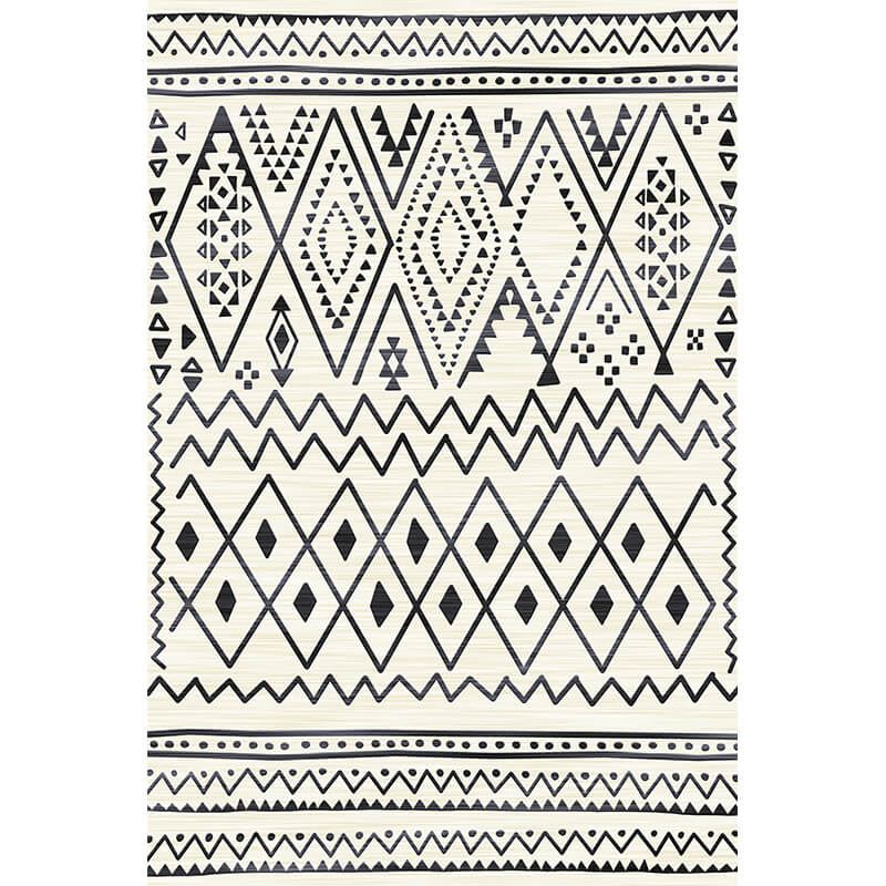 Moroccan Geometric Area Rugs Floor Mat Polyester for Bedroom Hall Office Living Room 06
