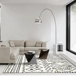 Moroccan Geometric Area Rugs Floor Mat Polyester for Bedroom Hall Office Living Room 06