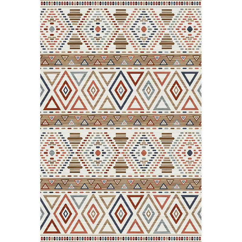 Moroccan Geometric Area Rugs Floor Mat Polyester for Bedroom Hall Office Living Room 08