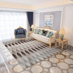 Moroccan Geometric Area Rugs Floor Mat Polyester for Bedroom Hall Office Living Room 09