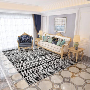 Moroccan Geometric Area Rugs Floor Mat Polyester for Bedroom Hall Office Living Room 10