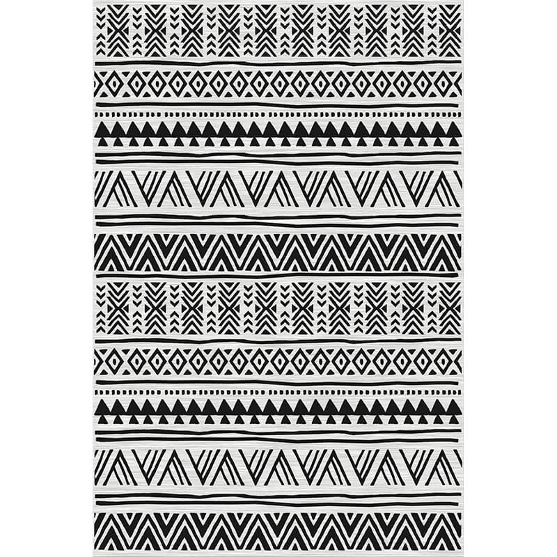 Moroccan Geometric Area Rugs Floor Mat Polyester for Bedroom Hall Office Living Room 10