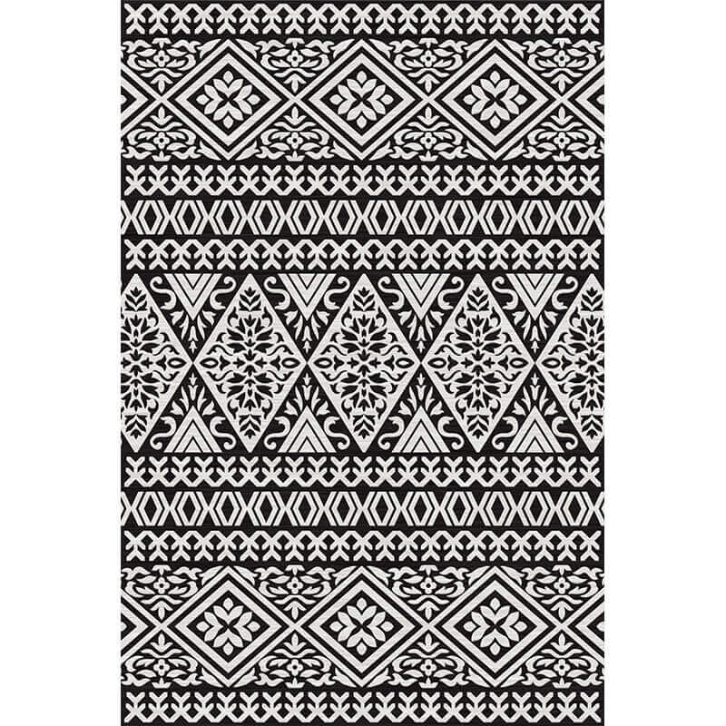Moroccan Geometric Area Rugs Floor Mat Polyester for Bedroom Hall Office Living Room 12