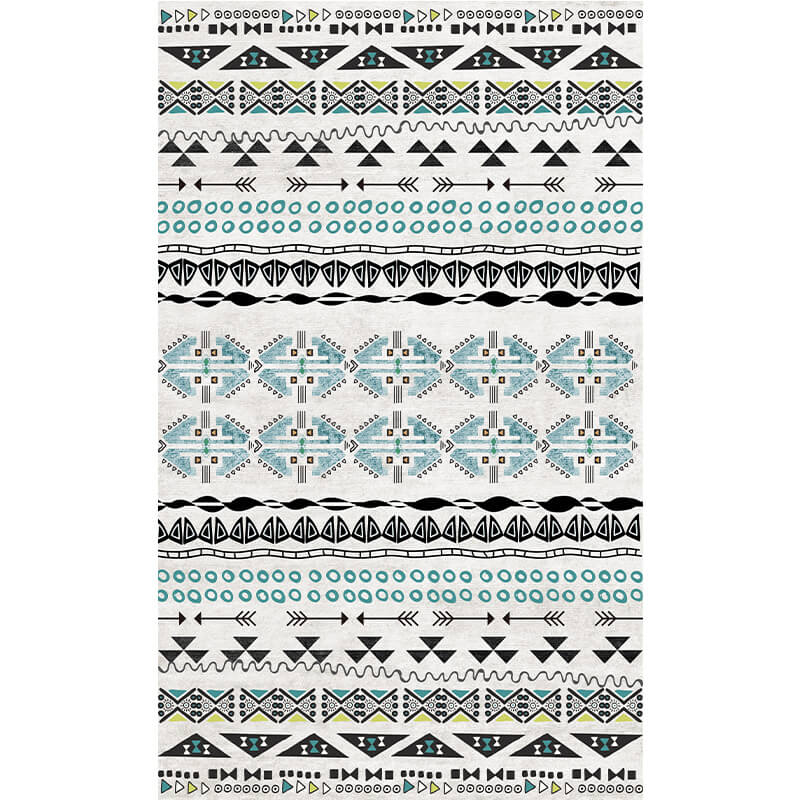 Moroccan Geometric Area Rugs Floor Mat Polyester for Bedroom Hall Office Living Room 13